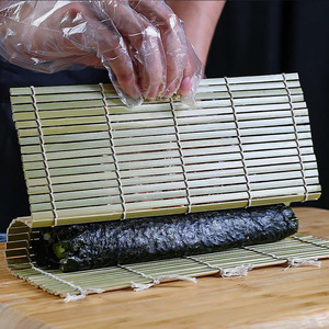 Esterilla de bambú para enrollar sushi de color verde, cortina comercial para sushi, herramienta para envolver arroz con algas, esterilla de bambú para uso especial, venta al por mayor - Product Image 4