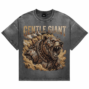 Camisetas de algodón transpirables con efecto desgastado para hombre, estilo oversize, con estampado de calavera steampunk, manga corta, cuello redondo, estilo urbano. - Product Image 1