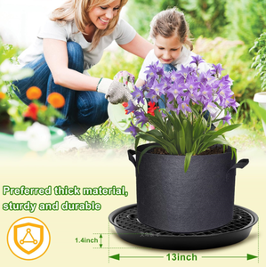 Ensemble de 4 bacs auto-arrosants pour sacs de culture <span class=keywords><strong>en</strong></span> tissu, support de réservoir de <span class=keywords><strong>pot</strong></span> de <span class=keywords><strong>plante</strong></span> <span class=keywords><strong>en</strong></span> <span class=keywords><strong>plastique</strong></span> robuste pour le jardinage - Product Image 3