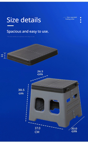 Toilette de <span class=keywords><strong>camping</strong></span> pliable, toilette de voyage portable avec couvercle, hauteur 30,5 cm, pour adultes et enfants, utilisation en extérieur et à domicile - Product Image 4