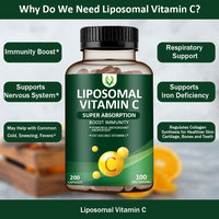 OEM/ODM Cápsulas de Vitamina C Liposomal de Súper Absorción Potente Sistema de Inmunidad Potente Suplemento Antioxidante