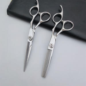 กรรไกรตัดผมมืออาชีพ ใบมีดตรงสแตนเลสขนาด 6 นิ้ว สำหรับใช้ในร้านเสริมสวย - Product Image 3