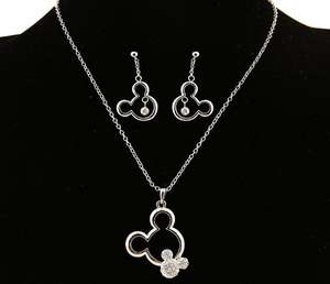 Boucles d'oreilles et collier micro-souris pour filles et femmes, bijoux en gros - Product Image 4