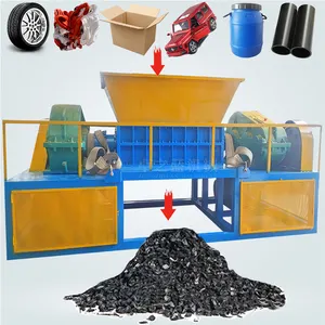 Wood plastic window/door wooden pallet biological straw garden waste formwork paper mill rope shredder manufacturing plant