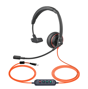 ชุดหูฟัง USB แบบโมโนพร้อมระบบตัดเสียงรบกวน DSP สำหรับ Teams Office <span class=keywords><strong>UC</strong></span> - Product Image 2