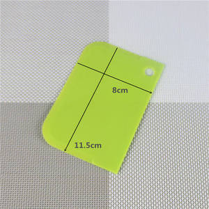 <b>Baking</b> Scraper <b>Set</b> 3 Pieces Plastic Non Stick Rectangle Cake Tool 11.5cm X 8cm - Product Image 1