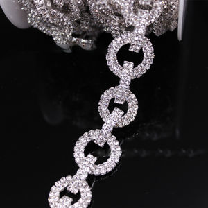 Qiao — chaîne <span class=keywords><strong>de</strong></span> Strass en <span class=keywords><strong>verre</strong></span>, couture en métal, pierre <span class=keywords><strong>de</strong></span> cristal, ruban <span class=keywords><strong>de</strong></span> Strass, pour l'artisanat <span class=keywords><strong>de</strong></span> bricolage - Product Image 2