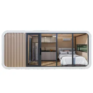 Cdph Hoge Kwaliteit 40ft Groothandel Moderne Draagbare Ruimte Capsule Huis Apple Cabine Met Keuken Prefab Container Huis