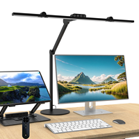 Lampe de table LED pliable de luxe pour l'étude Design moderne Lampe de bureau longue pour moniteur adaptée au travail, à la lecture et à l'éclairage des ongles