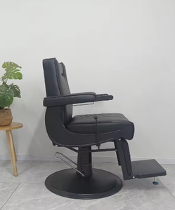 Custom Durable Black Hair Salon Chair Wholesale Luxury Vintage Barber Chair for Hair Salon - Product Image 6
