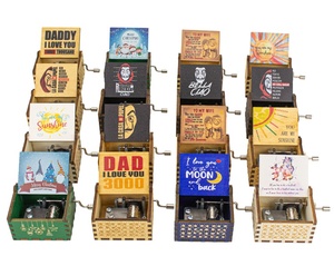 Caja de música personalizada, dispositivo de artesanía con pequeña estrella parpadeante, con canciones personalizadas - Product Image 3