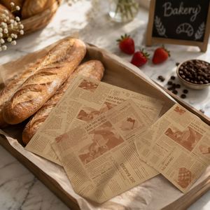 Papier alimentaire jetable pour panier à frites, résistant à l'huile et à la graisse, idéal pour la vente à emporter - Product Image 1