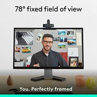 Cámara Web Logitech C920e HD 1080P para Escritorio, 30fps, Corrección Automática de Luz, Micrófono Dual con Cancelación de Ruido, Obturador de Privacidad, Cámara para PC