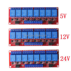 Modul Relay 1/2/4/8CH 5V 12V 24V Optocoupler Merah terisolasi, pemicu tingkat tinggi dan rendah - Product Image 2