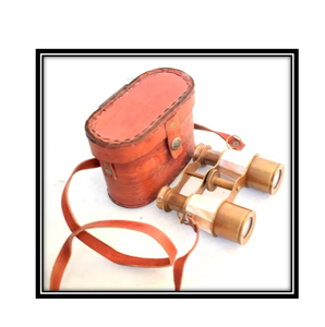 Estuche de binoculares de cuero para exteriores de lujo con correa de hombro cómoda cubierta protectora directa de fábrica para binoculares telescopios - Product Image 2