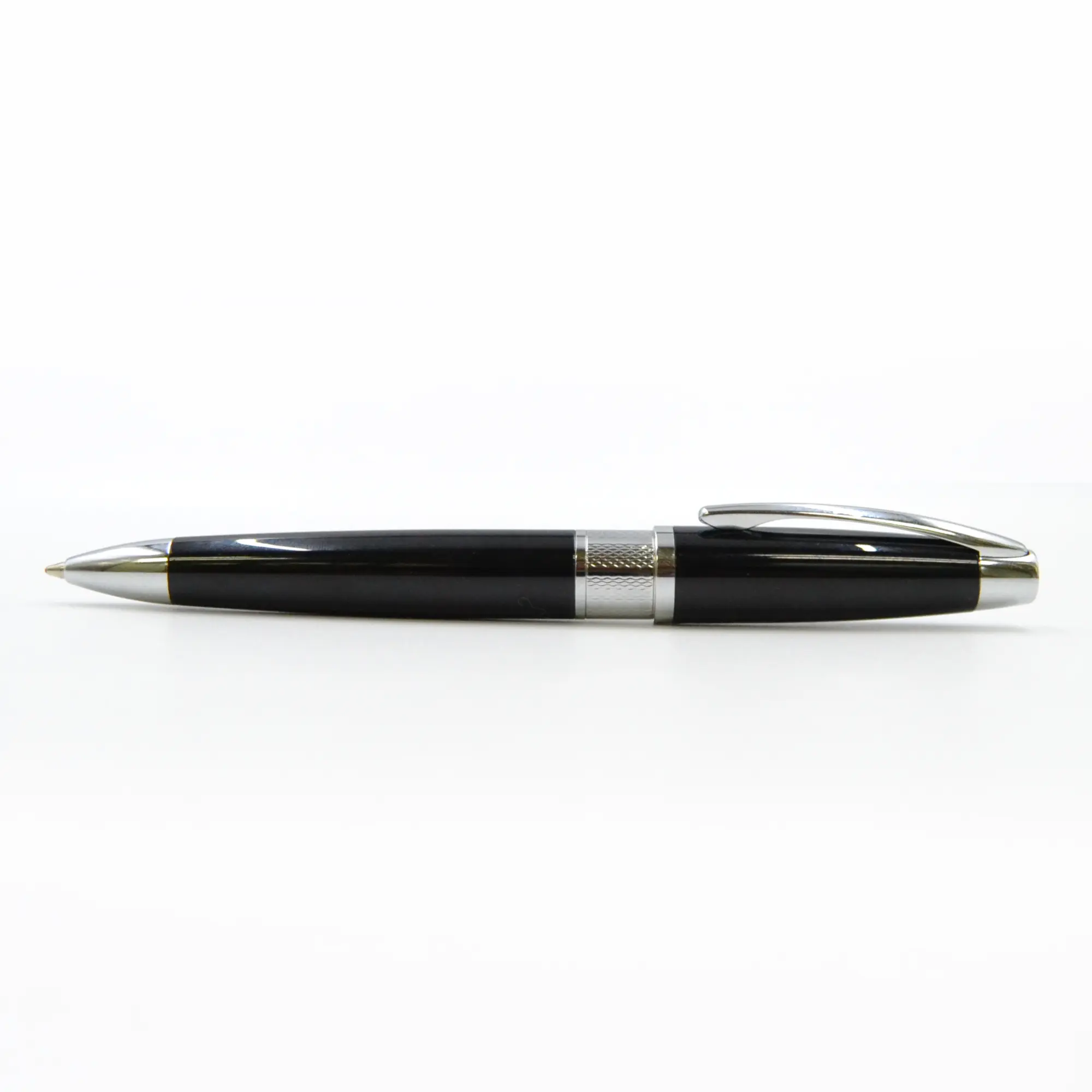 Promotionele Creatieve Luxe Metalen Vulpen Voor Kantoor Handtekening Geschenk Met Zakelijke Zwarte Standaard Balpen Reynolds Pen