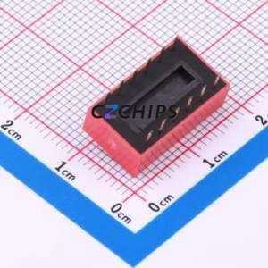 BX-DS2.54-6PZC DIP Switch Through hole Component THT,P=2.54mm Switch Flat Toggle, Raised Type Single Pole Single Throw 6 PC Pin - Product Image 2