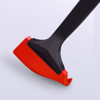 Grattoir à glace et brosse à neige multifonctionnel 2 en 1 pour l'hiver, outil de déneigement de voiture portable haute performance