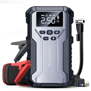 Démarreur de voiture 4-en-1 avec compresseur d'air, démarreur de batterie 1800A de pointe, gonfleur de pneus numérique 150 PSI, batterie externe portable 12V - Product Image 1