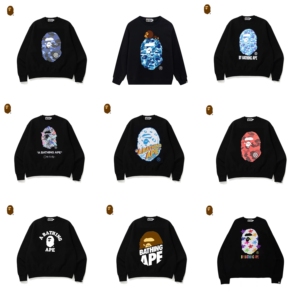 Felpa con cappuccio da uomo in 100% cotone French Terry, velluto, modello <span class=keywords><strong>Bape</strong></span>, neutra, giacca A Bathing Ape. - Product Image 1