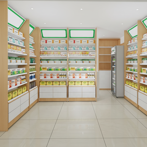 Estante de Farmacia de Acero Resistente para Montaje en Pared, Ahorra Espacio - Organizador de Medicamentos de Una Sola Cara con Estantes Ajustables y Revestimiento de Polvo Epoxi - Product Image 3