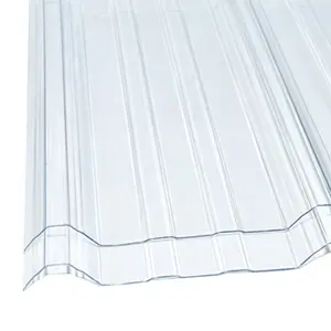 Policarbonato foglio ondulato per serra policarbonato pannello del tetto cina 6mm lamiera in policarbonato ondulato
