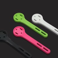 RIDERACE Braket Komputer Sepeda Nilon Kekuatan Tinggi untuk Garmin Edge Series & GOPRO, Penyangga Stopwatch GPS Bersepeda