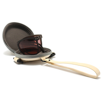 Lunettes de soleil polarisées pliables à monture PC, gris/jaune, mode 2024, prix bas, pour unisexe, usage extérieur