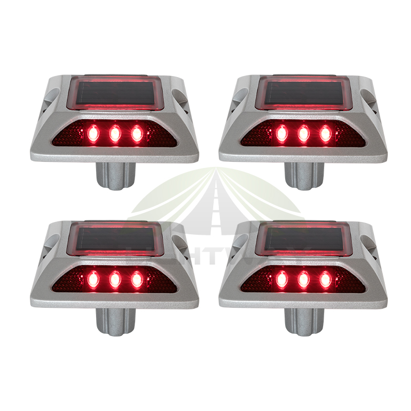 2 стороны, 6 светодиодов, Солнечная светодиодная алюминиевая дорожная лампа «кошачий глаз», цена