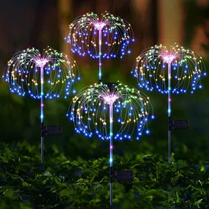Howlighting Outdoor Kerst Diy Garland Fairy Licht 90/120/150led 8 Functie Waterdichte Tuin Led Solar Vuurwerk Lichten