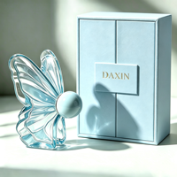 Flacon de parfum en verre de style arabe en forme de papillon, flacon de parfum vide de luxe, personnalisation avec emballage boîte, flacon parfum