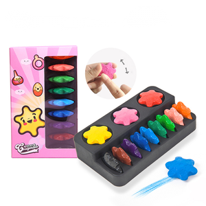 ペイント12色スノーフレークモデリングステーショナリーセット学用品子供用グラフィティワックスクレヨンギフトアートクレヨン - Product Image 4