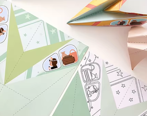 Ensemble d'avions en papier imprimés Marie - Points de vente - Ensemble d'avions en papier <span class=keywords><strong>origami</strong></span> H-KD031 - Product Image 4