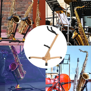 Trépied de sax portable en bois support de support de <span class=keywords><strong>saxophone</strong></span> pour accessoires d'instruments de ténor <span class=keywords><strong>alto</strong></span> - Product Image 5