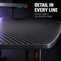 Table de jeu AOR réglable en hauteur, surface en fibre de carbone, structure métallique avec rangement, montage facile, durable, en forme de L, vente en gros d'usine