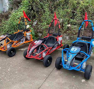 QIQU Buggy Elettrico con Telaio in Acciaio Rinforzato, Ammortizzatori Idraulici, <span class=keywords><strong>Kart</strong></span> da Corsa Sicuro per Bambini - Product Image 4