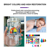 Hongcai 1000ML untuk DTF Film hewan peliharaan untuk Transfer tinta pigmen lunak keras baru 1000ML untuk DTF untuk Epson I3200 Xp600 Tx800 Dx5 Dx7 Printh