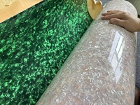 Feuilles de plastique en celluloid vert de haute qualité en gros pour le revêtement de volants de voiture et le revêtement d'instruments de musique à tambour