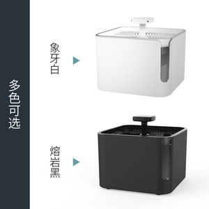 Fontaine à eau automatique pour animaux de compagnie Dudu, blanche, carrée, avec filtre circulant électrique, silencieuse, intelligente, pour chat et chien, amovible - Product Image 3