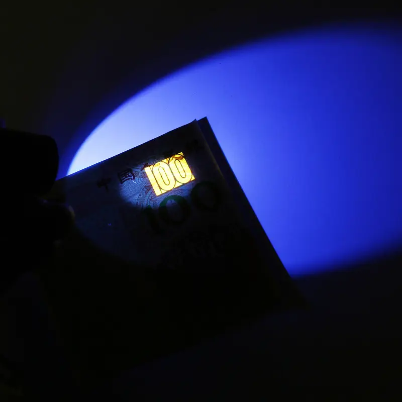 Portable Mini UV Light Black Light Torch USB Rechargeable 365nm UV Flashlight For Banknote Detection