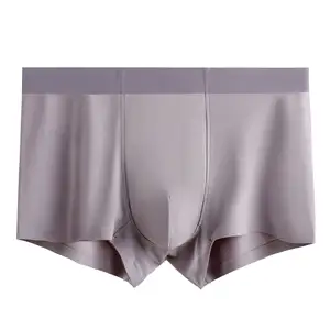 Wholesale Custom Micro 60S Lenzing Modal Wormwood Lining Men Seamless Boxer Underwear