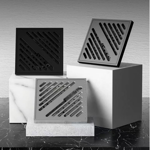Drain de sol en acier inoxydable <span class=keywords><strong>2022</strong></span> Offre Spéciale 9mm Grille de drainage noire galvanisée Drain de sol anti-odeur - Product Image 6