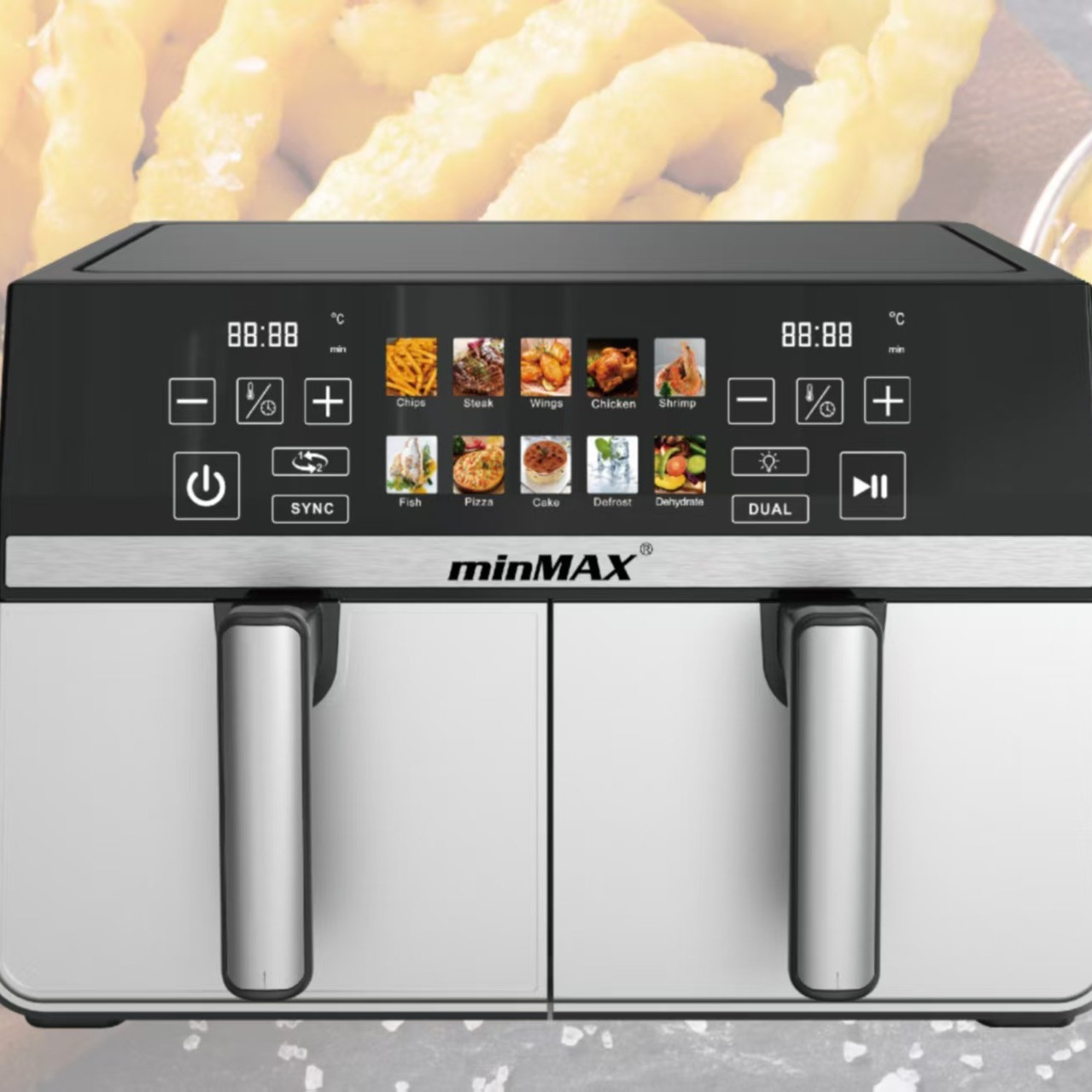 Minmax New Model Dual Pot Air Fryer 6 by 6L
