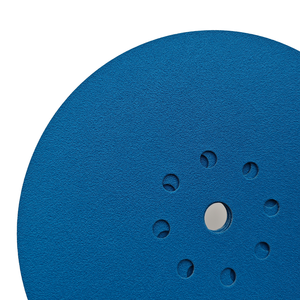 Disque abrasif bleu-violet de 9 pouces à 9 trous, spécial <span class=keywords><strong>ponçage</strong></span> mural, fixation auto-agrippante, pour le polissage du mastic mural et du <span class=keywords><strong>plâtre</strong></span> - Product Image 6