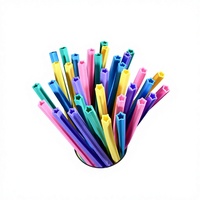 Paille en silicone personnalisée en forme d'étoile et tuyau en silicone, tube en silicone de qualité alimentaire résistant aux hautes températures pour bouteille d'eau et tasse