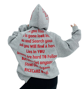 Conjuntos de Sudadera con Capucha y Pantalones Deportivos Acampanados con Cierre y Lavado Ácido Personalizados para Invierno, Sudaderas con Capucha Gráficas Bordadas para Hombre y Mujer - Corte Holgado 320G - Product Image 3