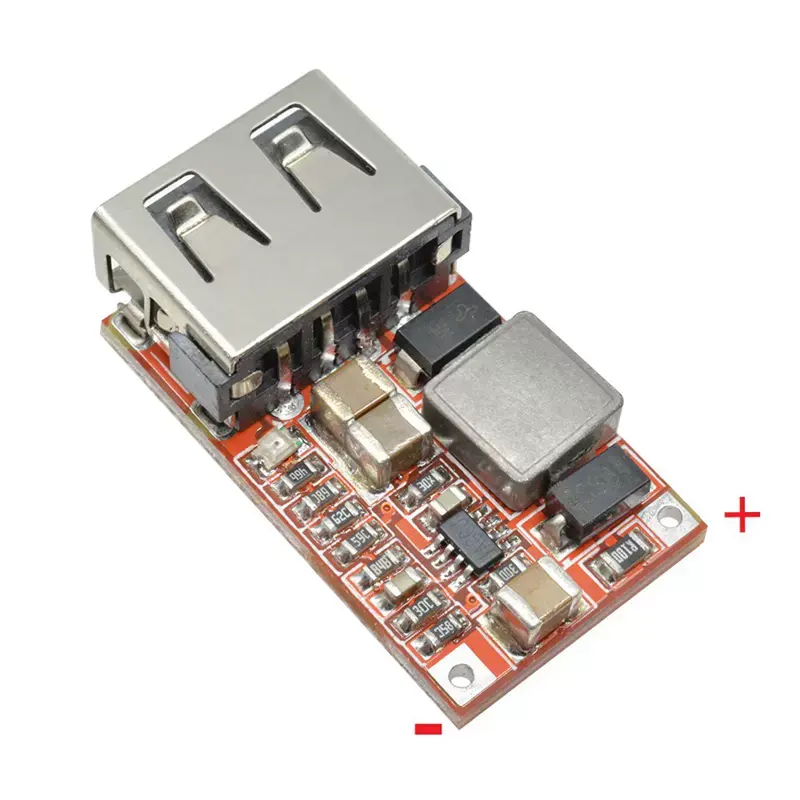 Efficiëntie 97.5% DC-DC Buck Module 6-24V 12V 24V Naar 5v3a Auto Usb Telefoonoplader