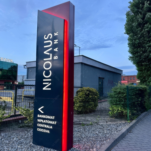 Por encargo al aire libre impermeable iluminado Led Pylon signos 3D publicidad centro comercial pylon signo para gasolinera estación de gasolina - Product Image 3