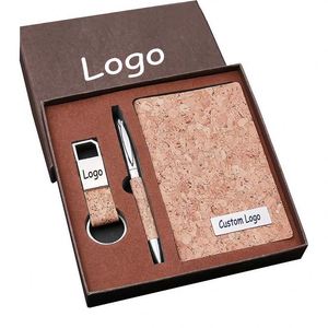 Set de Regalo Ecológico Personalizado para Eventos de Oficina de Año Nuevo, para Socios, con Cuaderno, Bolígrafo y Llavero - Product Image 1