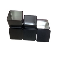 Quadratische weiße schwarze Weißblech Kaffee Gewürz Tee Verpackung Geschenk Zinn Metall dose